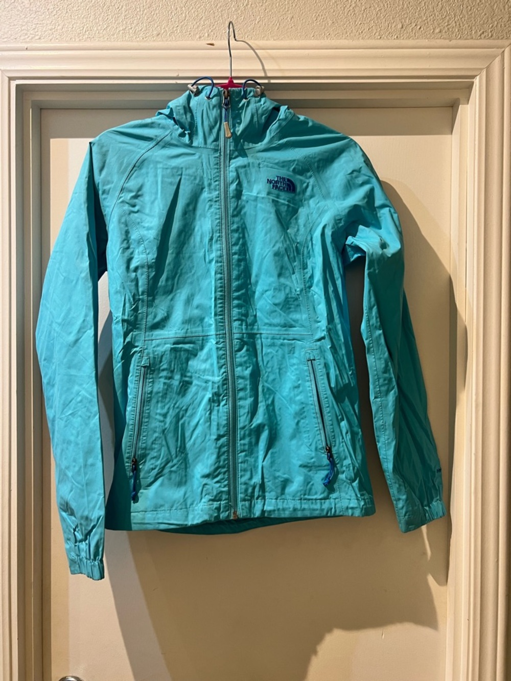 The North Face Teal Hooded Jacket size XS